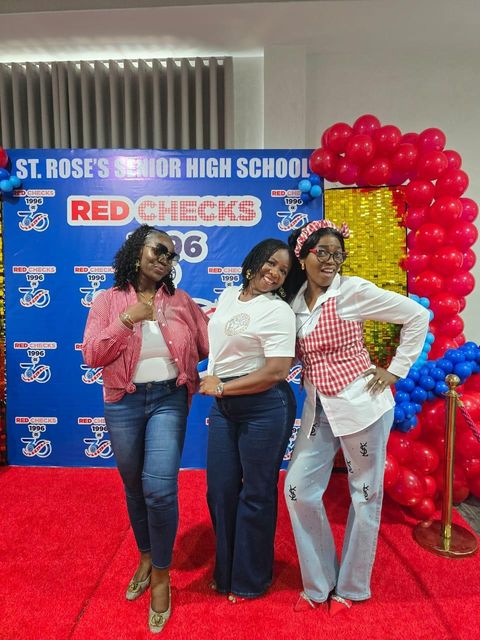 Red carpet trio