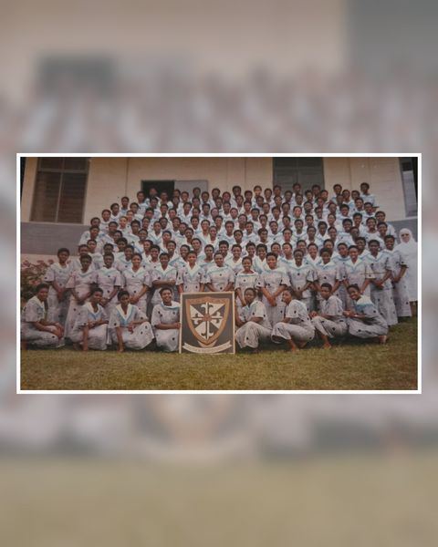 Whole class photograph at St Rose’s
