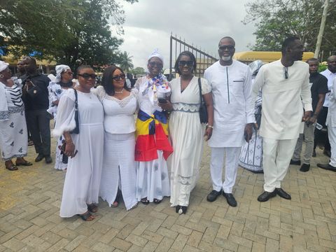 Gathering in white