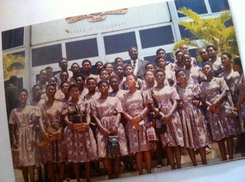 Group photograph in matching cloth