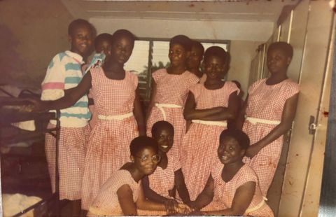 An early photograph of friends